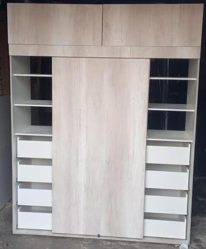 Closet modulo taller cajonera blanca corredera